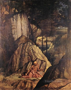 Penitent St Jerome Renaissance Lorenzo Lotto Oil Paintings